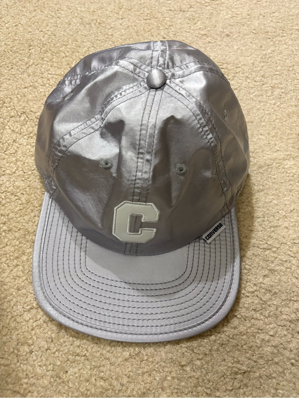 Converse Silver Satin Hat